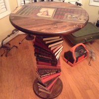 Funkadelic Relic Upcycling Book Table